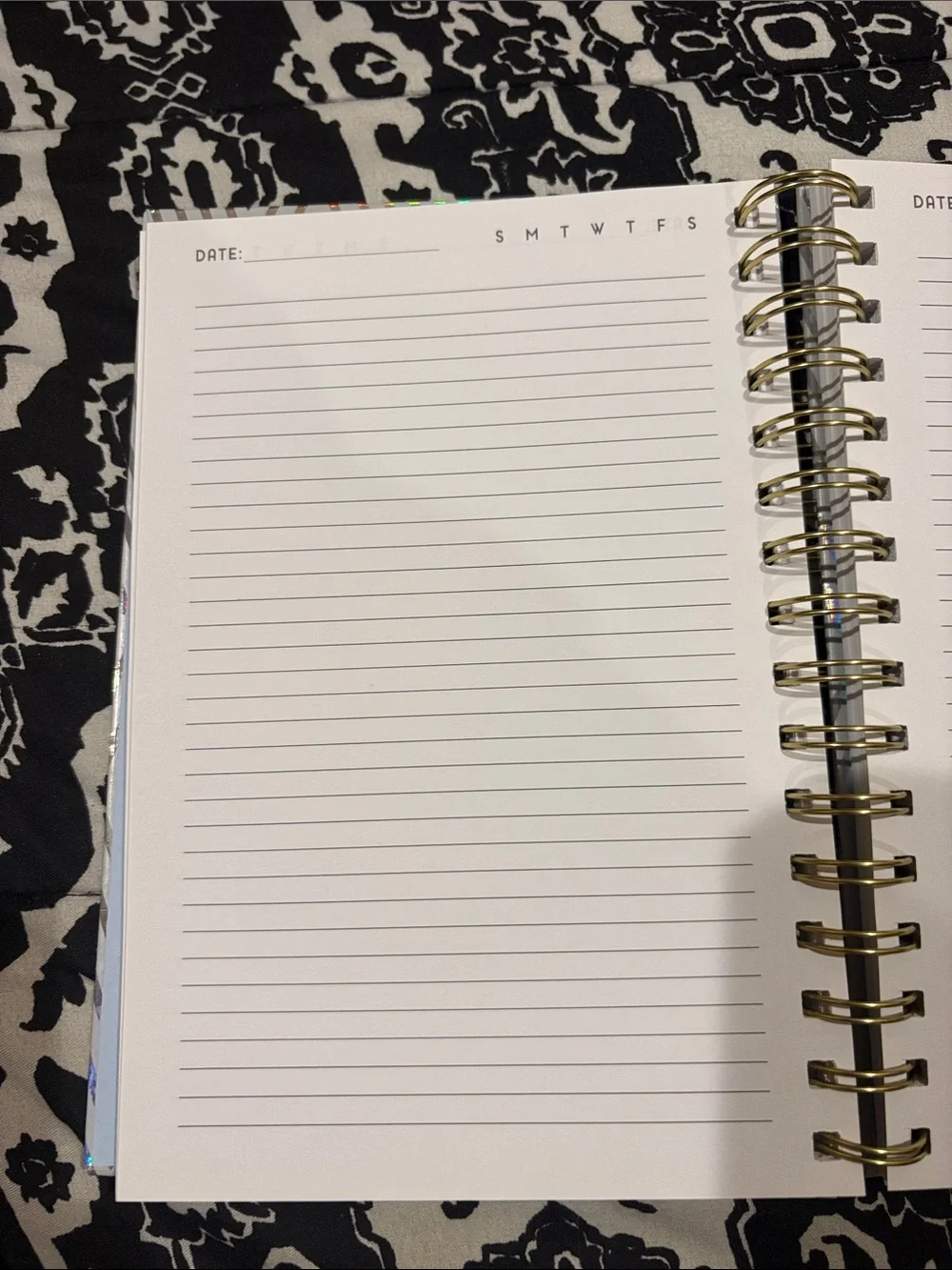 Catch flights, not feelings holographic notebook - Red & Black cover